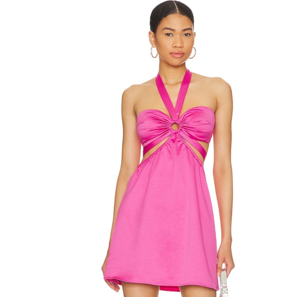 Kristen Halter Mini Dress with Cut-Outs